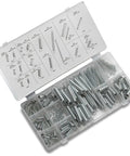 200 Piece Small Metal Coil Springs Assortment Kit for Pinball Machines with various springs in open plastic case