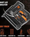 Cordless 20V Max 18 Gauge Brad Nailer With 2.0Ah Battery And Charger, 100 Nail Magazine Capacity, No Air Hose, LED indicator