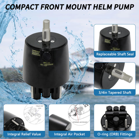 Sterndrive Hydraulic Steering Kit With Power Assisted System For Stern Drive Boats Ready To Install Versatile And Works With Major Motor Brands Includes Two Way Lock Valve For Smooth Responsive Control On The Water