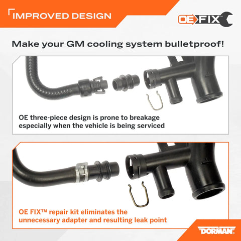Engine Coolant Overflow Hose OE Fix For Chevy Models with durable design and secure connections to prevent leaks and overheating.