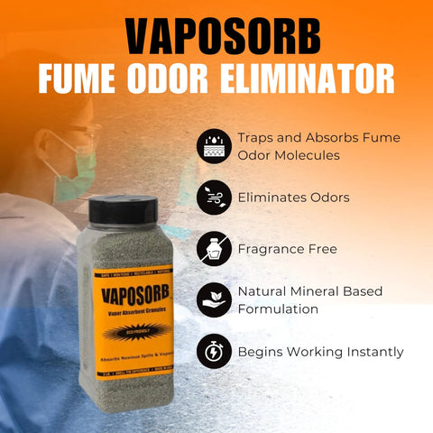 2 Lb Natural Fume Remover Granules For VOCs And Solvent Vapors Spills Absorbs Gasoline Vapors Quickly With Easy Sprinkle Application Safe Natural Ingredients For Indoor Or Garage Use
