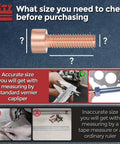 Twenty Piece Socket Head Cap Screw And Nut Kit Featuring M4 X 10MM Threads Crafted From Tough As Nails Red Copper for size-checking guidance.