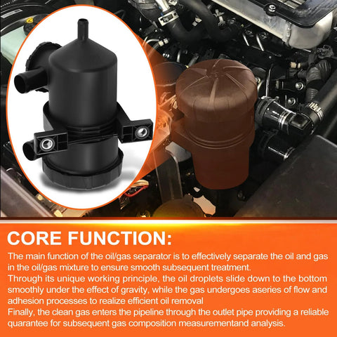 Oil Catch Can Kit For D-MAX MU-X 2017-2020 3.0L TD 4JJ1-TCX Replacement OS-PROV-25 shown installed in engine bay
