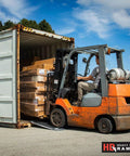 Heavy Duty Aluminum Shipping Container Forklift Ramp 60 By 63 Inch Deck Designed For 12000 Lb Per Axle Loads, forklift loading containers.