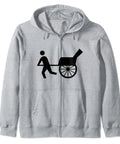 Top Notch Grey Zip Hoodie Designed For Ultimate Chill Vibes Featuring A Solid Eight Five Oz Fabric Classic Fit Silhouette