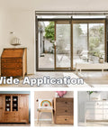 Interior views showcasing Two Pack Sliding Barn Door Handle With Plate, 7 Inch Aluminum Alloy Door Pull for cabinets and closets.