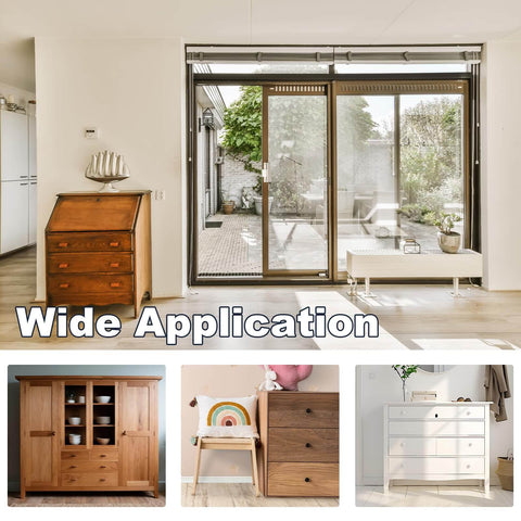 Interior views showcasing Two Pack Sliding Barn Door Handle With Plate, 7 Inch Aluminum Alloy Door Pull for cabinets and closets.