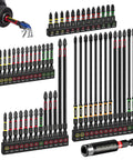 52 Piece Magnetic Phillips Screwdriver Bit Set for Impact Drivers With PH1 PH2 PH3 1 Inch 2 Inch 3 Inch and 6 Inch Bits Color Coded Base