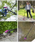 Amazon 36-inch pink foldable reacher/grabber with 360-degree rotating jaw, lightweight pickup tool.