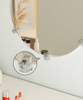 Foolproof Mirror Holder Kit Boasting 22 Slick Clear Plastic Clips With Heavy Duty Screws crafted for 3 16 inches of glass panels on a wall.