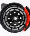Surface Grinding Dust Shroud For Angle Grinder Universal 4.5/5 Inch With 5 Inch Diamond Cup Wheel, Big Dust Collection Hood