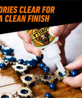 Gel Glue XL Clear Quick Bonding For All Purpose Repairs And Projects On Glass Plastic Wood Metal Ceramic Rubber Leather And More Thick No Run Formula For Vertical Surfaces 25 Gram Pack Of 1 being applied to a beaded necklace on a wooden surface.