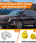 8 Piece Transmission Shifter Linkage Cable Bushing Repair Kit With 4 Bushings And 4 Retainer Clips compatible with Chevy SUV