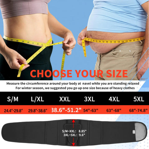 Back Support Belt For Lower Back Pain Relief With Lumbar Pad Breathable Brace adjustable sizing guide for waist 24.4-74.8 inches