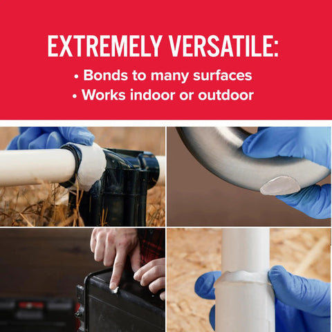 WaterWeld Epoxy Putty Stick 2 Oz Hand Mixable Two Part Underwater Repair Compound for plumbing, pipes, and surfaces shown.