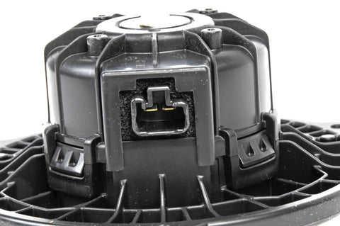 Top view of Factory Heating And Air Conditioning Blower Motor For Gm Pickup Trucks With Self Aligning Bearings Easy Swap Cabin Fan Replacement.