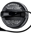 Top view of Mitsubishi Gas Cap 1711A004 Replacement Fuel Filler Cap Plug And Play Direct Fit for Mitsubishi vehicles.