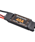 2-4S 40A Brushless ESC With 5V 3A BEC For F450 S500 ZD550 RC Helicopter Quad Copter, close-up of connectors and label
