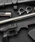 Modular Rifle Chassis For Remington 700 Short Action 3.0 Inch AICS Compatible With Flexible Rail Stock And Grip Systems
