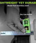 Badass 6 Inch Combination Square With Built In Level And Etched Scribe Durable Stainless Steel Ruler measuring wood with zinc handle