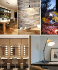 Budget Friendly LED Night Light Bulb G14 with 1W Low Wattage illuminating various home and outdoor spaces, warm white glow.