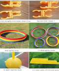 Drone Obstacle Course Kit For RC FPV Racing, Indoor Outdoor Loop Gate Set clips, circles, bases, and poles display