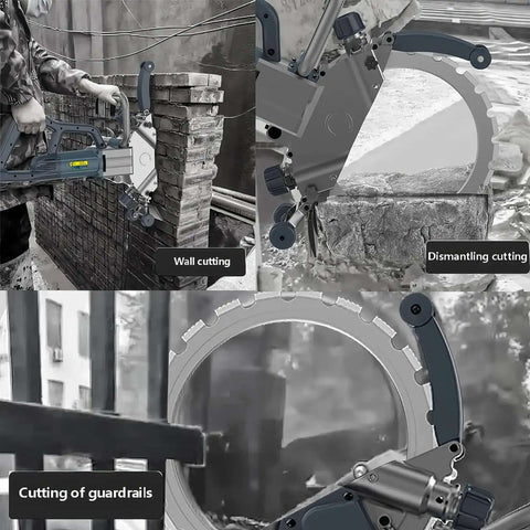 Pro Grade Ring Saw Wall Cutter Loaded With An 8800 Watt Engine for sawing concrete in wall cutting and dismantling tasks.