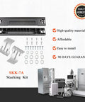 2026 Upgraded Front Load Washer Dryer Stacking Kit For 27 Inch Machines with brackets, screws, and installation guide
