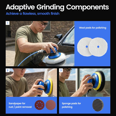 Pro Grade 5 Inch Random Orbital Palm Sander Built As A Smooth Operator Delivers Rock Solid 12000 Rpm Performance for polishing and paint removal.