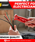 Versatile 8-in-1 Multifunction Wire Stripper Cable Tool For Stripping And Cleaning Coaxial EDR LAN DSL Power Cables, holding wires.