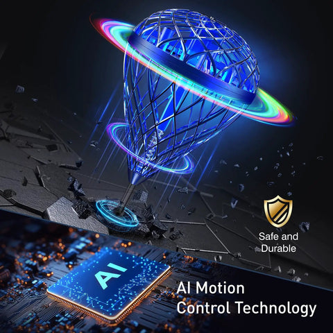 Latest Dope Flying Toy With AI Motion Control And Contact Sensing Bounce Flip Flight Modes showcasing futuristic design and tech