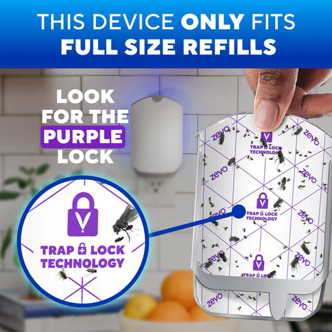 Plug In Bug Zapper For Straight Up Home Pest Control Killer Against Fruit Flies And Those Dang Gnats With UV Light and adhesive cartridge detail.