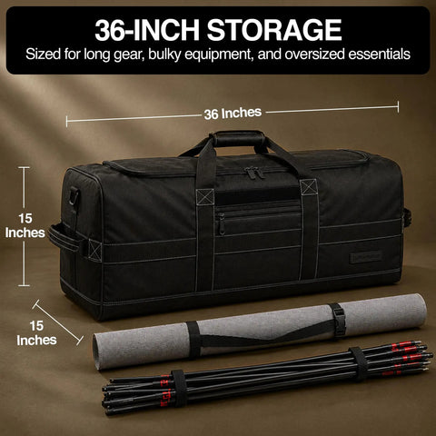 Beast Of A 132L 36 Inch Heavy Duty Extra Large Duffle Bag With Upgraded Zipper Durable Water Resistant for camping travel