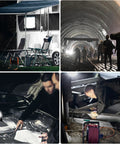 Powerful 50W LED Work Light With 4300 Lumens For Job Sites, 500W Halogen Replacement, used in various environments.