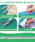 Must Have 17 Piece Hobby Model Tool Kit with Craft Knife and Blades For Gundam And Miniature Building