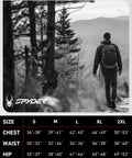 Mens Fleece Jacket With Polar Fleece And Suede Texture Two Way Stretch Lightweight Zip Up Athletic Coat UPF 30 Plus Black Raven Size Medium