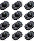 Slick Self Adhesive Mini Swivel Caster Wheels With Sweet 360 Degree Rotation For Nifty Storage Boxes and Smooth Gliding Small Furniture, black mini wheels pack of twelve.