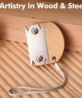 Pro Grade Wooden Edge Banding Trimmer with visible blade and wood handle for clean edges on wood surfaces.