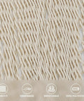 Close-up of hand-woven polyester rope used in Caribbean Rope Hammock For Outdoors Extra Large 13 Ft Two Person with Spreader Bars