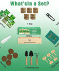 Indoor Herb Garden Starter Kit With Basil Parsley Rosemary Thyme And Mint Includes Planter Box Soil Discs Planters Markers Pruners Spray Bottle Mini Tools And Gift Box For Women Perfect For Kitchen Counter Or Windowsill Fresh Flavor All Year