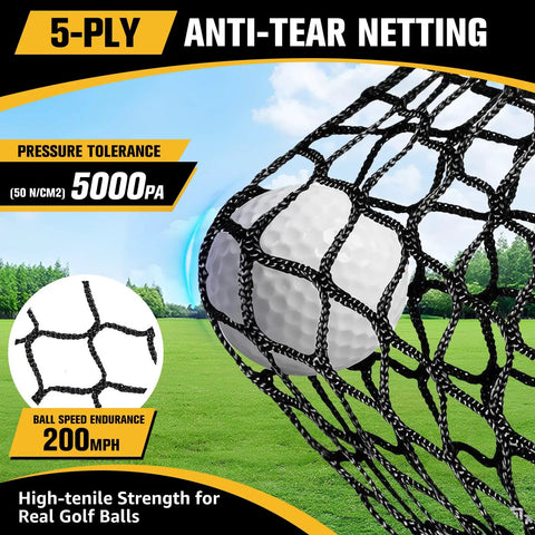 Golf ball hitting All In One Golf Hitting Net For Backyard And Indoor And Outdoor Use With Foldable Practice Mat Chipping Target