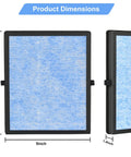Three Pack H13 True HEPA Air Filter Replacement For MK04 MG04JH Air Purifier With 3 Stage Filtration product dimensions