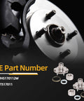 Front Wheel Hub Bearing Assembly For Toyota 4Runner 1996-2001, Sequoia 2001-2007, Tundra 2000-2006, And Tacoma 1999-2004 2WD Only Not For 4WD