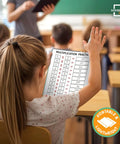 Flexible Dry Erase Whiteboards For Multiplication Practice 9 By 12 Inches Pack Of 10 Sheets used by student in classroom