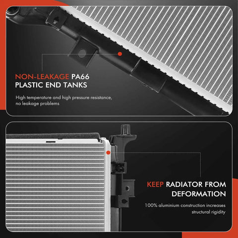 Straight Up Heavy Duty Engine Coolant Radiator Assembly Direct Fit For Kia Ev6 Battery Electric Car 2022 Through 2024 structure detail
