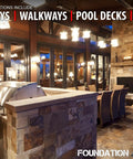 Heavy Duty Solvent Based Acrylic High Gloss Wet Look Cure And Seal For Concrete And Pavers 5 Gallon in outdoor kitchen setting.