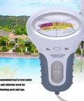 2 In 1 Water Tester For Pools And Spas Handheld CL2 Level Meter With Probe Portable Water Quality Analyzer displaying measurements