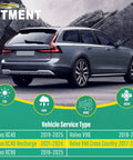 Volvo V90 Cross Country in rocky landscape, showcasing compatibility with Volvo Windshield Wiper Blades Replacement Set 2019-2025