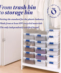 Super Sturdy Clear Under Bed Storage Bins With No Sweat Snap Lids 15.5 Quart Heavy Duty Plastic Organizers 16 Pack in closet