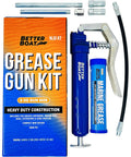 Manual Mini Grease Gun Kit with Pistol Grip, 3 oz Cartridge, Aluminum, 3000 Psi for Marine Wheel Bearings and Automotive Use